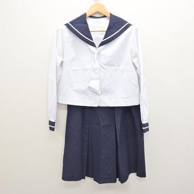 【中古】宮城県 五橋中学校 女子制服 3点 (セーラー服・スカート) sf121566