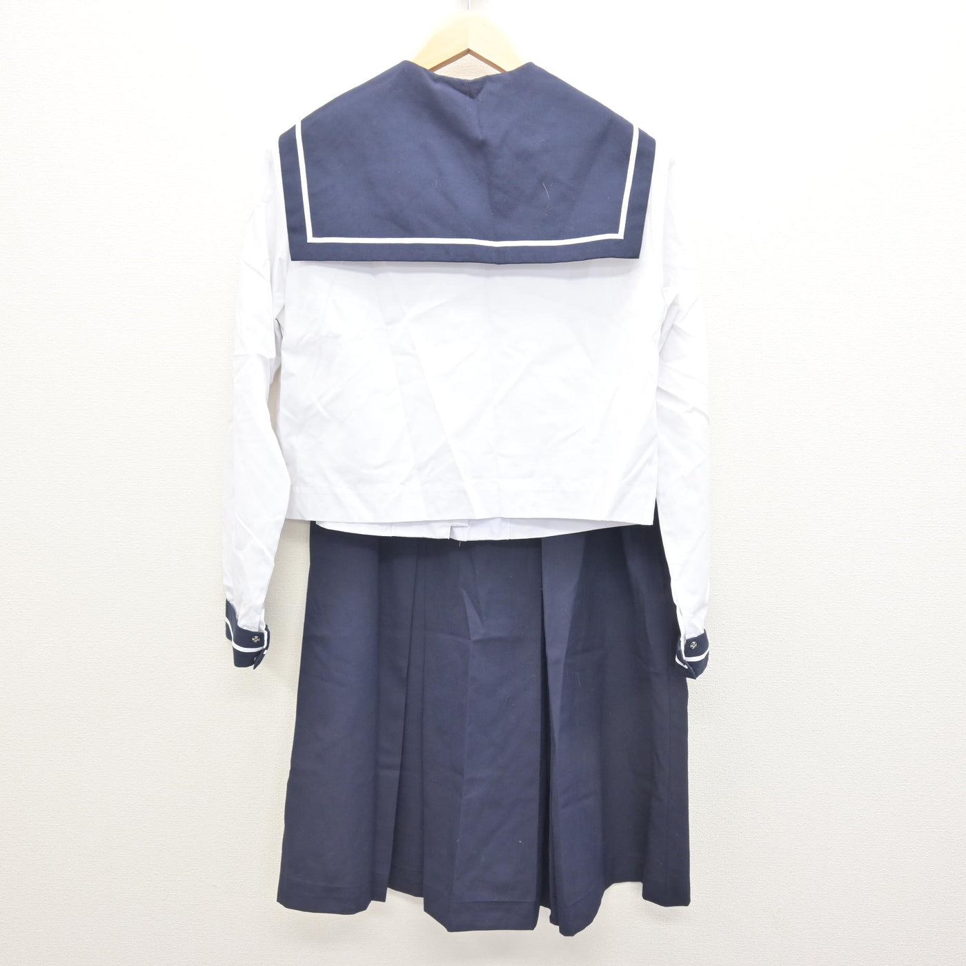 【中古】宮城県 五橋中学校 女子制服 3点 (セーラー服・スカート) sf121566