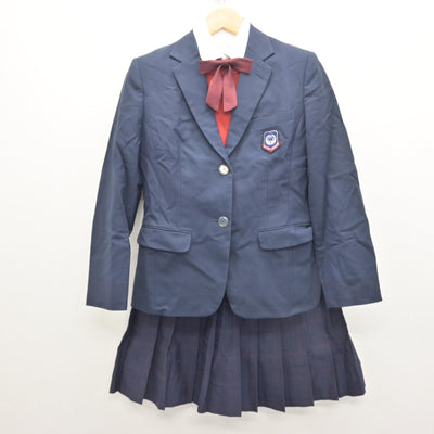 【中古】宮城県 五橋中学校 女子制服 5点 (ブレザー・ニット・シャツ・スカート) sf121570