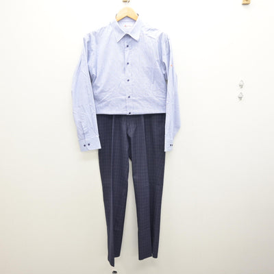 【中古】北海道 北海道科学大学高等学校 男子制服 5点 (ブレザー・シャツ・ズボン) sf121580