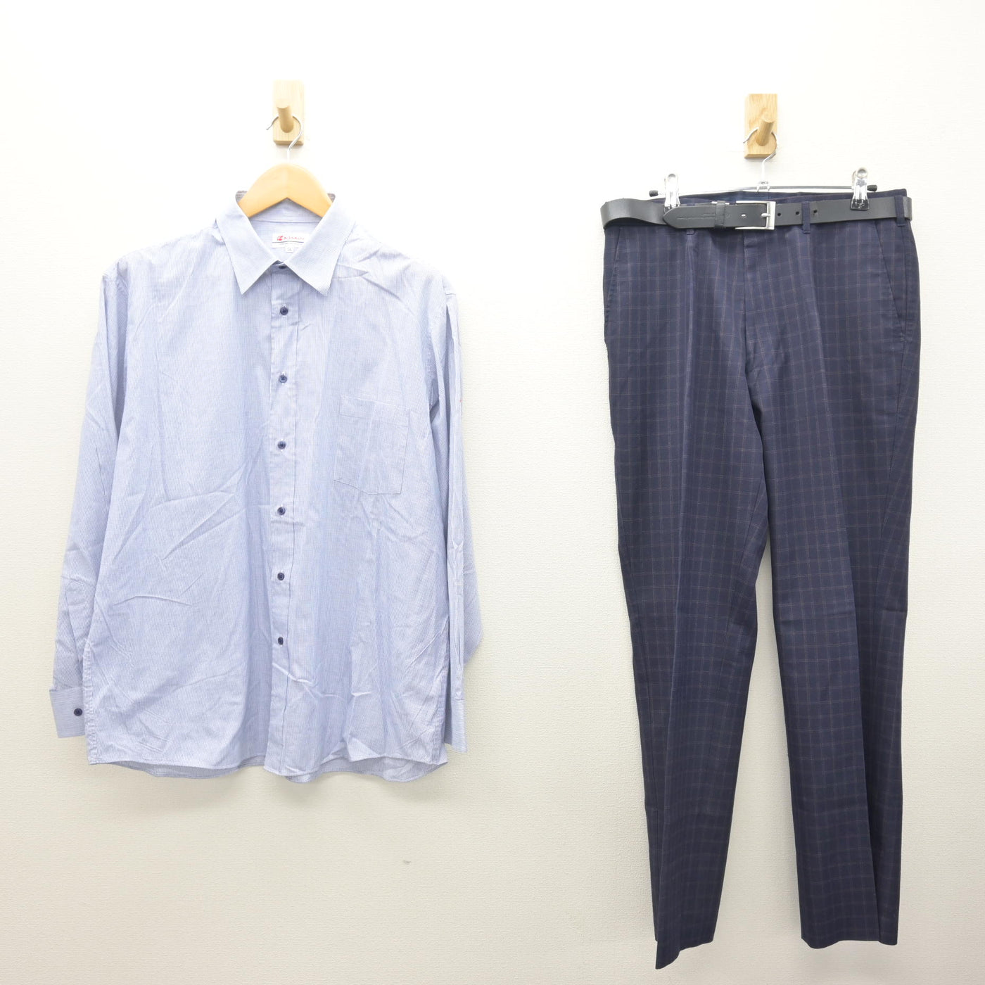 【中古】北海道 北海道科学大学高等学校 男子制服 5点 (ブレザー・シャツ・ズボン) sf121580