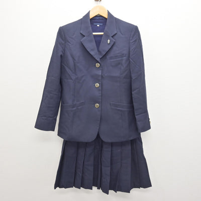【中古】高知県 高知中央高等学校 女子制服 3点 (ブレザー・ニットベスト・スカート) sf121585