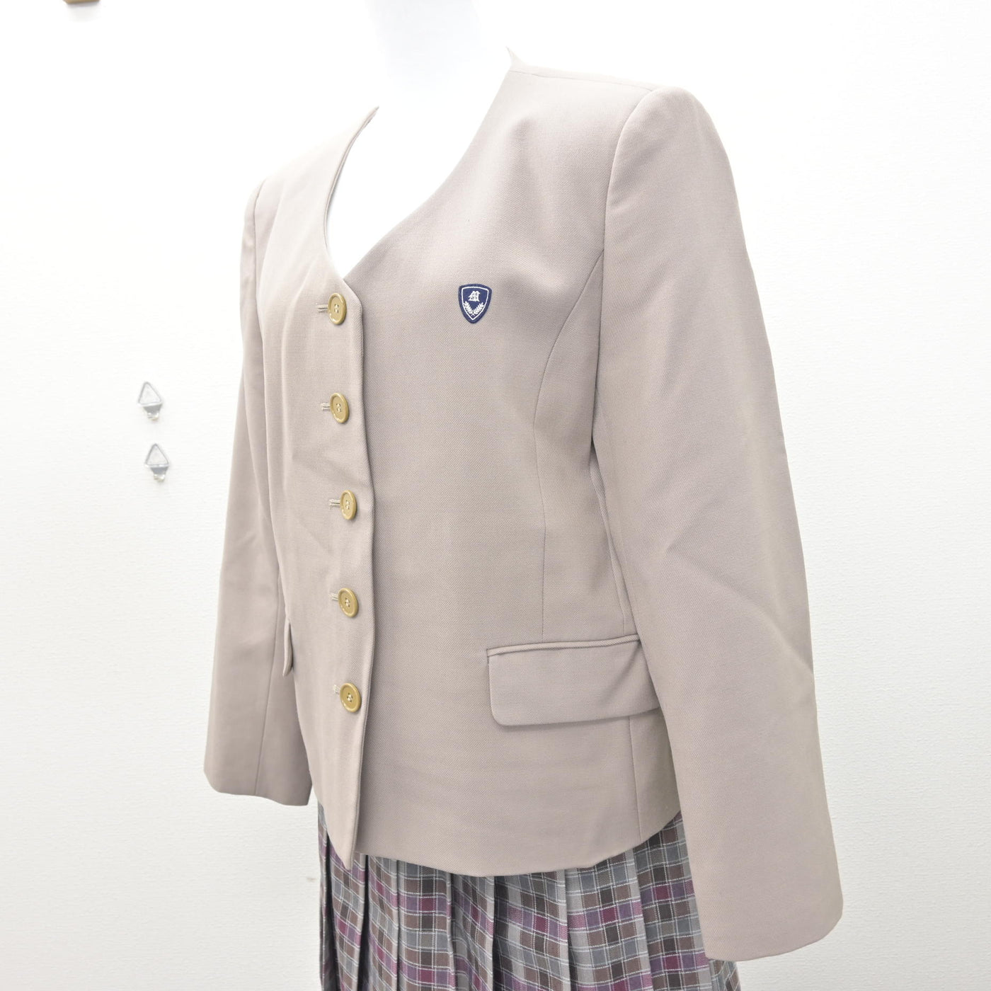 【中古】愛知県 名城大学附属高等学校 女子制服 2点 (ブレザー・スカート) sf121587