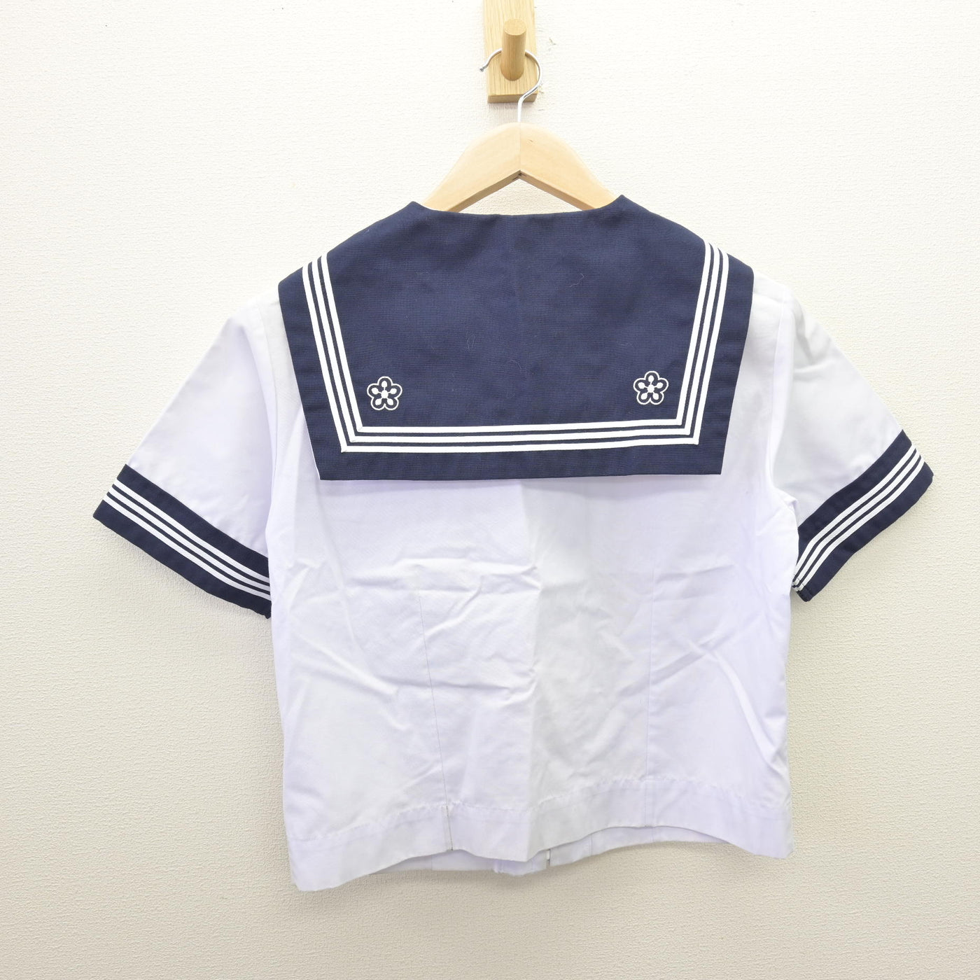 【中古】千葉県 野田市立南部中学校 女子制服 3点 (セーラー服・スカート) sf121606