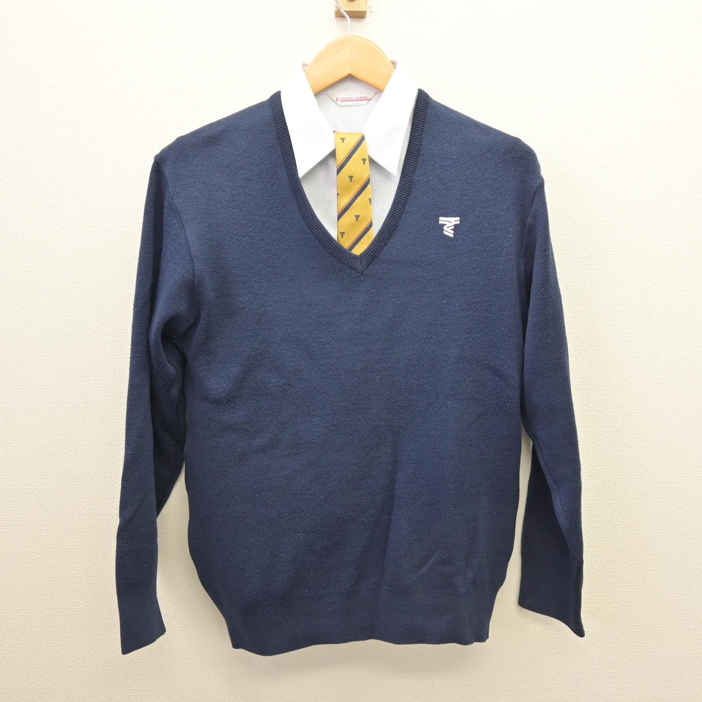 中古】熊本県 東海大学付属熊本星翔高等学校 女子制服 4点 (ニット 
