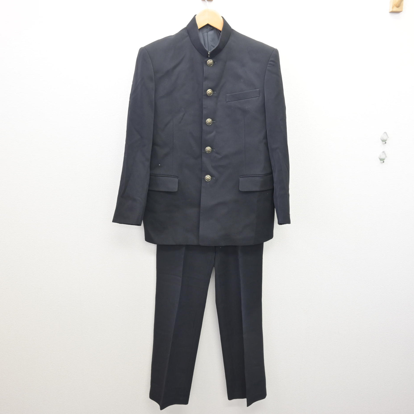 中古】福岡県 遠賀中学校/旧制服 男子制服 2点 (学ラン・ズボン