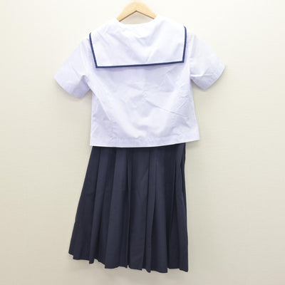 【中古】静岡県 北星中学校 女子制服 4点 (セーラー服・スカート) sf121621