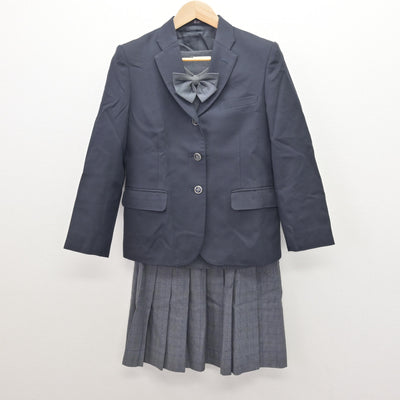 【中古】東京都 松江第四中学校 女子制服 4点 (ブレザー・ニット・スカート) sf121634