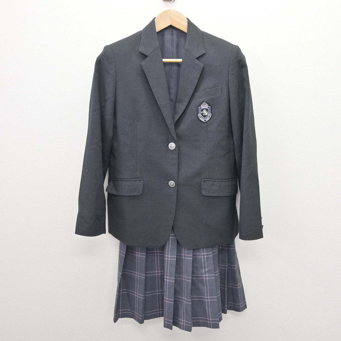 【中古】大阪府 大阪成蹊女子高等学校 女子制服 2点 (ブレザー・スカート) sf121635
