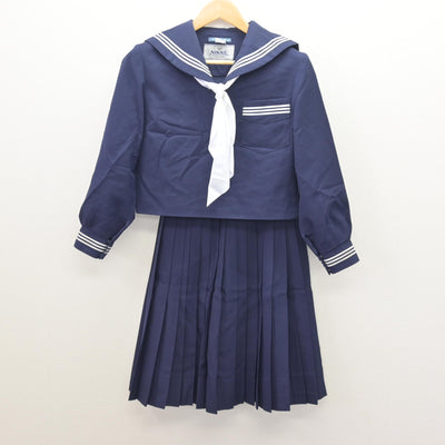 【中古】兵庫県 西脇南中学校 女子制服 3点 (セーラー服・スカート) sf121637