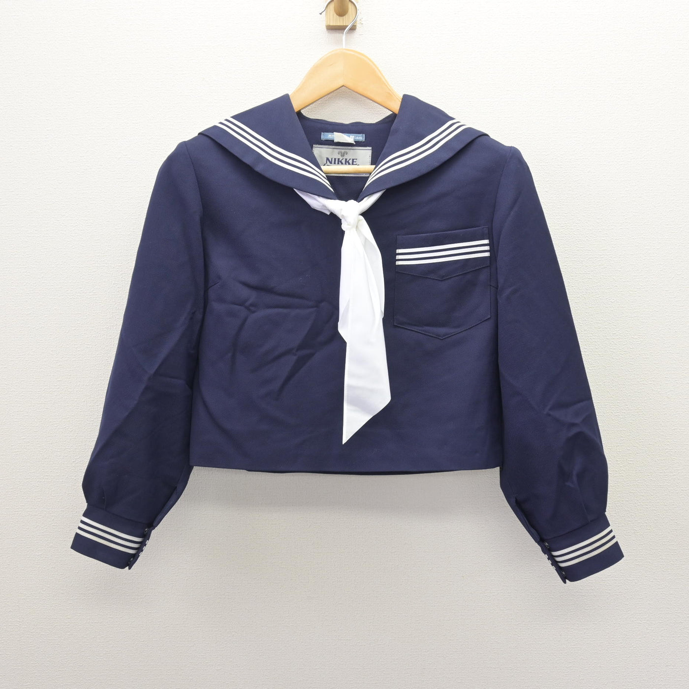 【中古】兵庫県 西脇南中学校 女子制服 3点 (セーラー服・スカート) sf121637