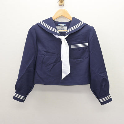 【中古】兵庫県 西脇南中学校 女子制服 3点 (セーラー服・スカート) sf121637