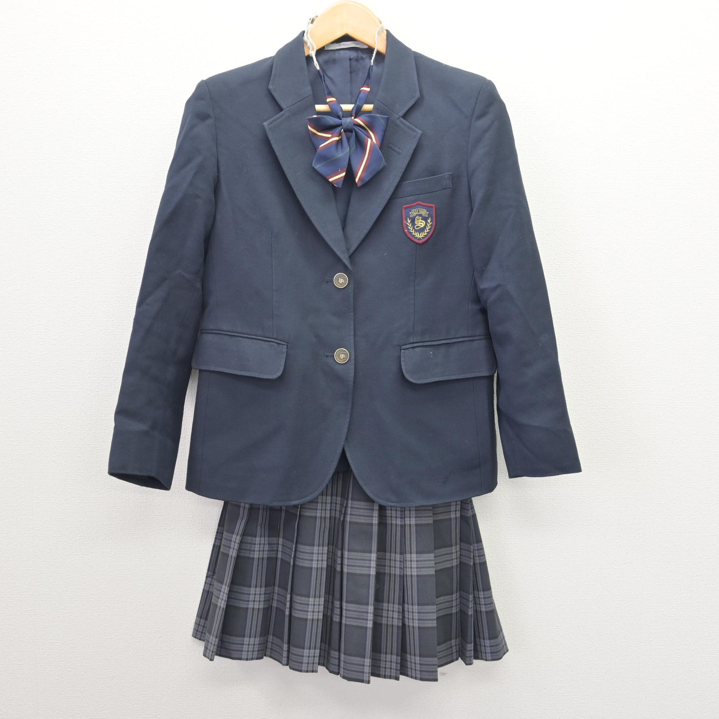 【中古】東京都 桜町高等学校 女子制服 3点 (ブレザー・スカート) sf121652