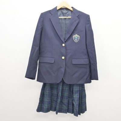 【中古】富山県 星槎国際高等学校 女子制服 2点 (ブレザー・スカート) sf121655