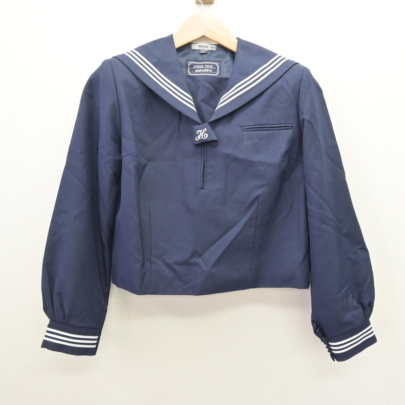 【中古】埼玉県 上平中学校 女子制服 3点 (セーラー服・スカート・スカート) sf121672