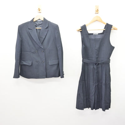 【中古】埼玉県 不動岡高等学校 女子制服 2点 (ブレザー・ジャンパースカート) sf121673