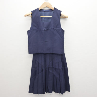 【中古】神奈川県 西高津中学校 女子制服 4点 (ブレザー・ベスト・スカート) sf121705