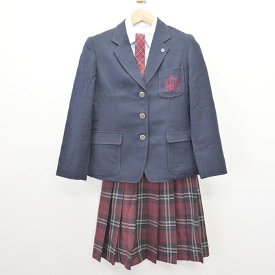 【中古】広島県 広陵高等学校 女子制服 4点 (ブレザー・シャツ・スカート) sf121717