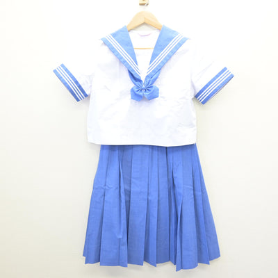 【中古】熊本県 西合志南中学校 女子制服 3点 (セーラー服・スカート) sf121724