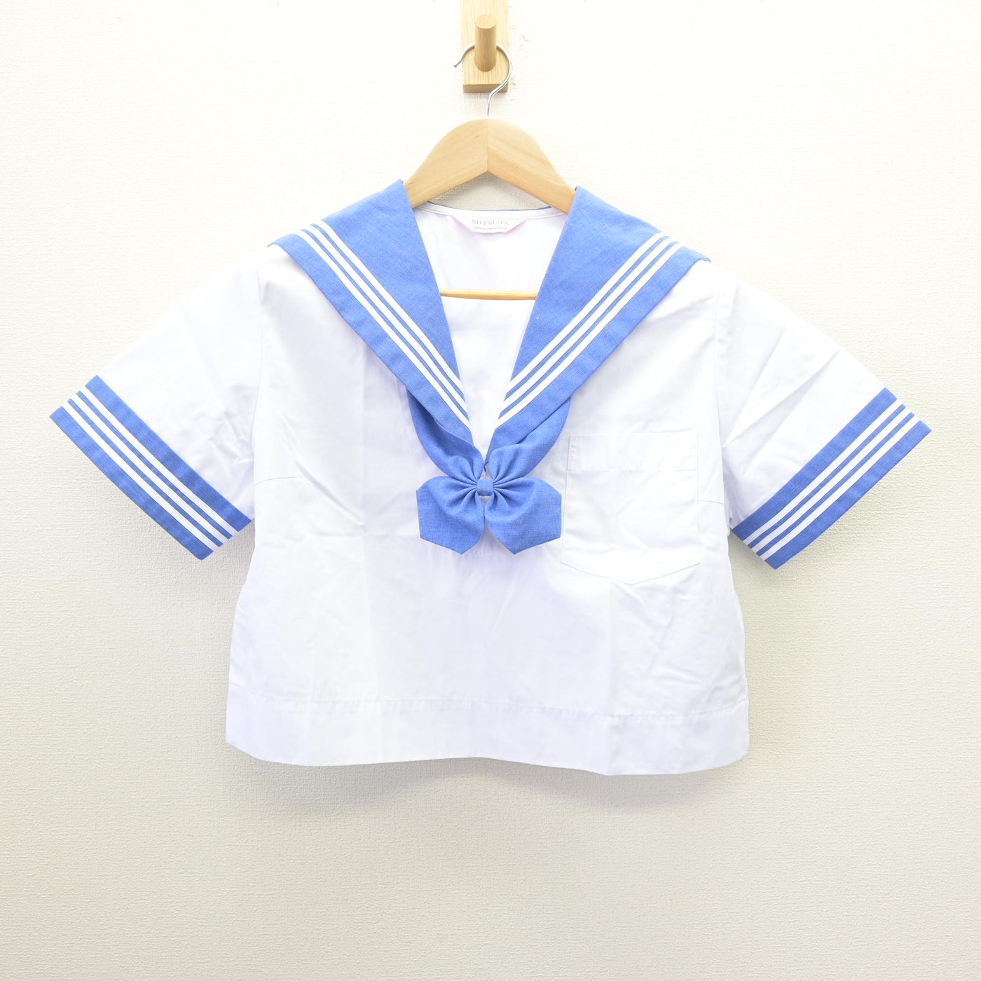 【中古】熊本県 西合志南中学校 女子制服 3点 (セーラー服・スカート) sf121724