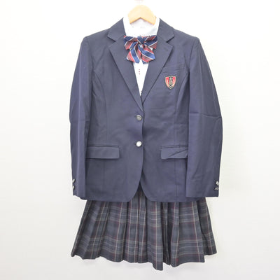【中古】新潟県 新潟第一中学校・新潟第一高等学校 女子制服 4点 (ブレザー・シャツ・スカート) sf121726