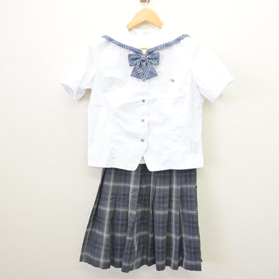 【中古】新潟県 新潟第一中学校・新潟第一高等学校 女子制服 3点 (セーラー服・スカート) sf121727