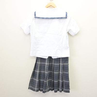 【中古】新潟県 新潟第一中学校・新潟第一高等学校 女子制服 3点 (セーラー服・スカート) sf121727