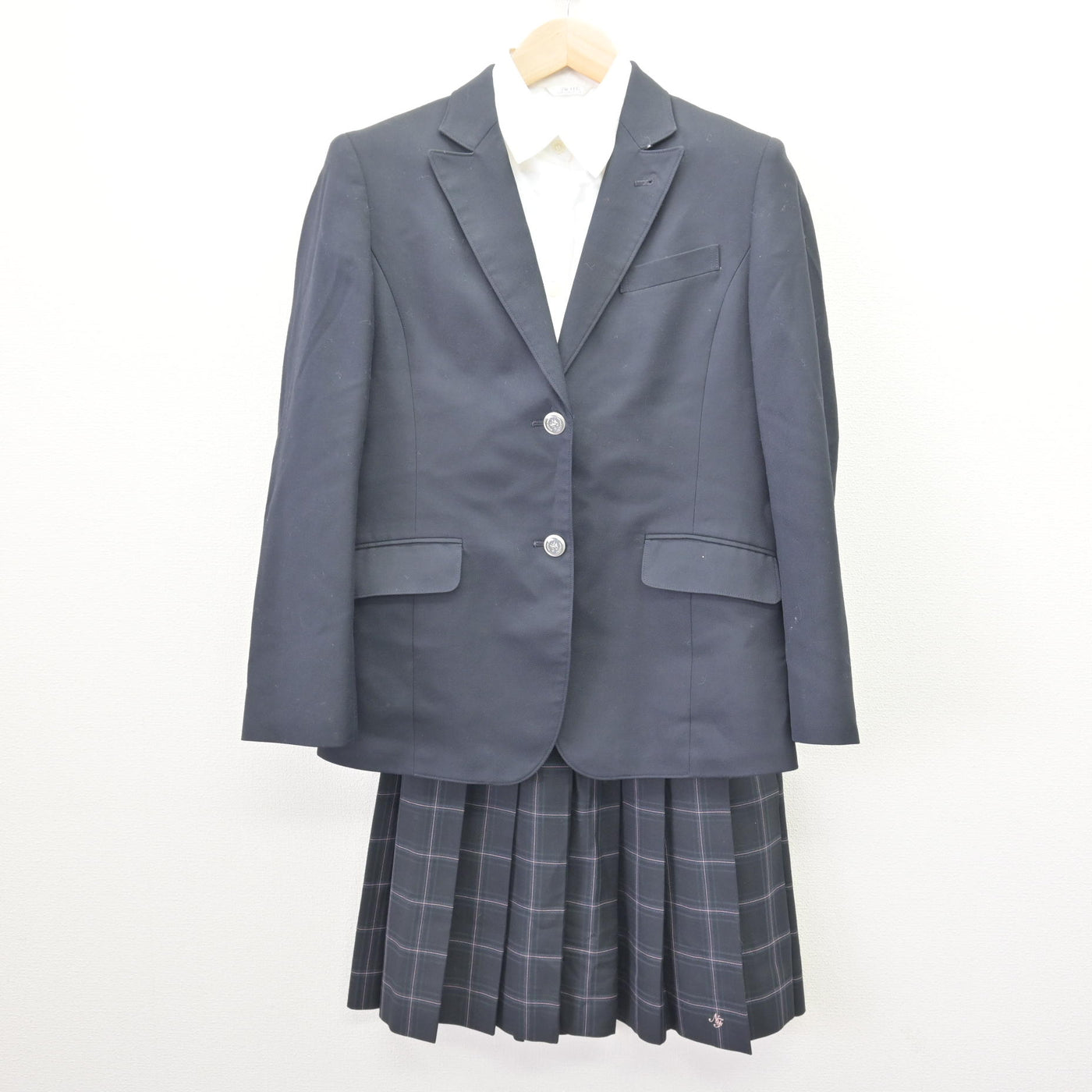 【中古】神奈川県 日本大学藤沢高等学校・藤沢中学校 女子制服 3点 (ブレザー・シャツ・スカート) sf121734