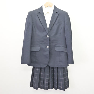 【中古】神奈川県 日本大学藤沢高等学校・藤沢中学校 女子制服 3点 (ブレザー・シャツ・スカート) sf121734