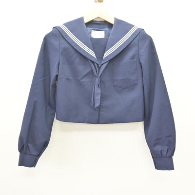 【中古】北海道 深川中学校 女子制服 2点 (セーラー服) sf121746