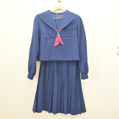 【中古】北海道 滝川西高等学校 女子制服 3点 (セーラー服・スカート) sf121747