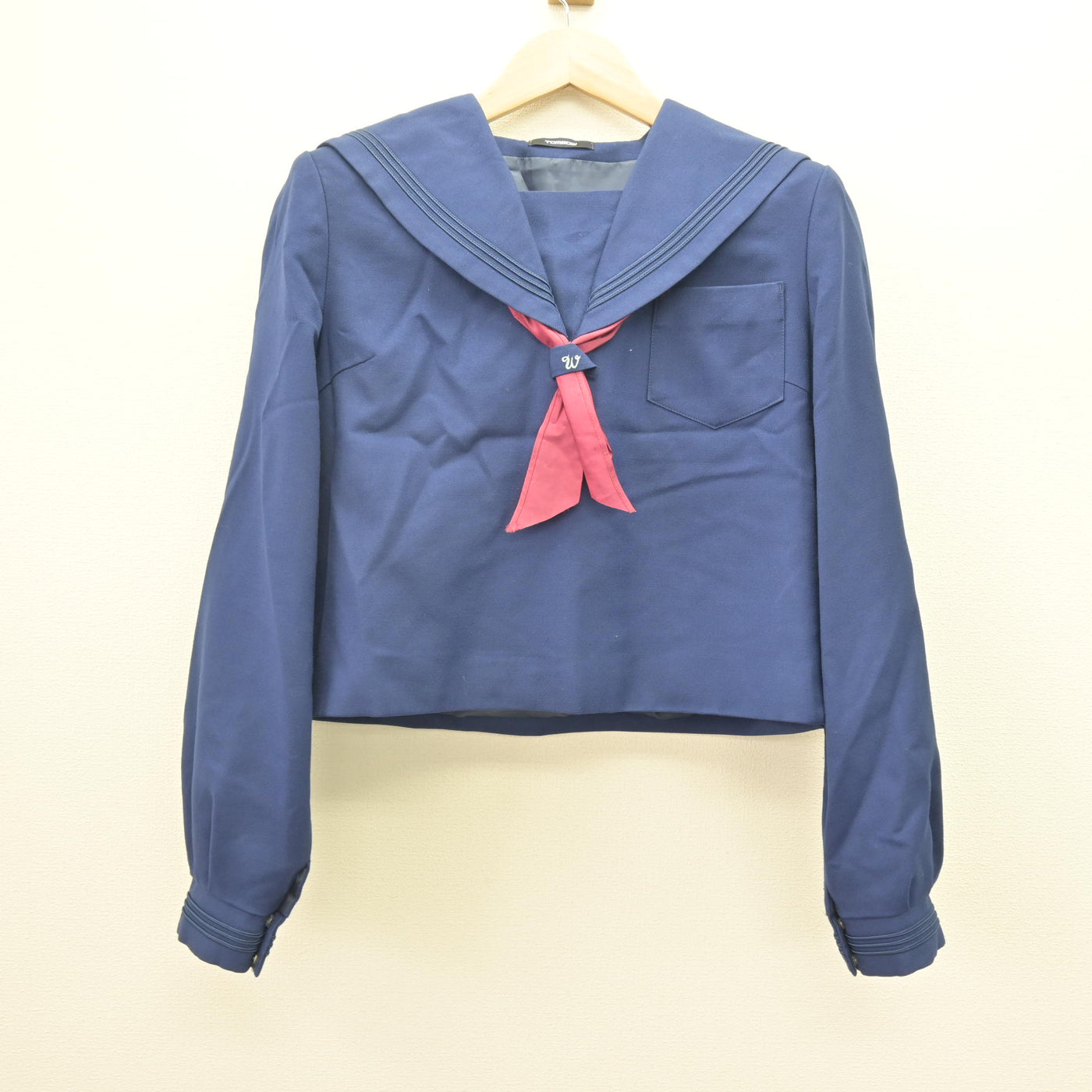 【中古】北海道 滝川西高等学校 女子制服 3点 (セーラー服・スカート) sf121747