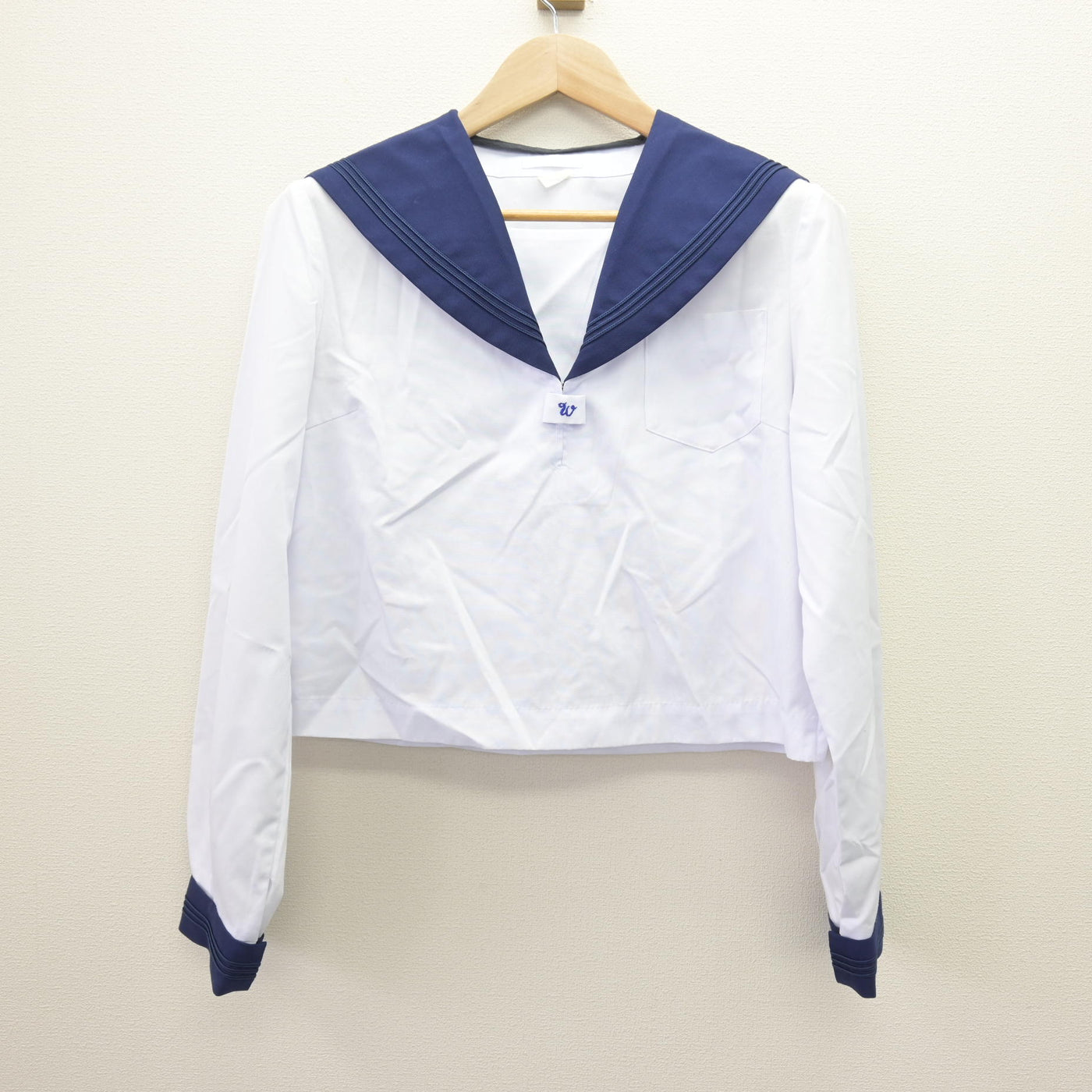 【中古】北海道 滝川西高等学校 女子制服 2点 (セーラー服・スカート) sf121748