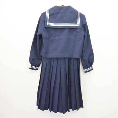 【中古】兵庫県 御影中学校 女子制服 3点 (セーラー服・ジャンパースカート) sf121749
