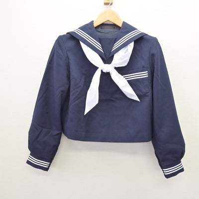 【中古】兵庫県 御影中学校 女子制服 3点 (セーラー服・ジャンパースカート) sf121749