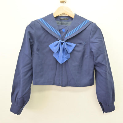 【中古】福岡県 香住丘高等学校 女子制服 3点 (セーラー服・ジャンパースカート) sf121766