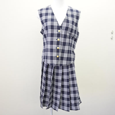 【中古】宮城県 聖和学園高等学校 女子制服 4点 (ブレザー・ベスト・スカート) sf121776