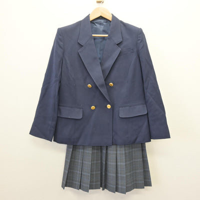 【中古】神奈川県 岡村中学校 女子制服 3点 (ブレザー・スカート・スカート) sf121779