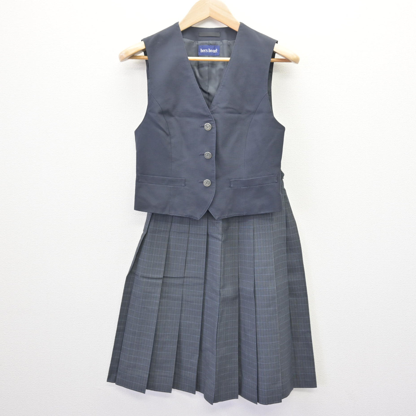 【中古】東京都 福生第一中学校 女子制服 3点 (ブレザー・ベスト・スカート) sf121781