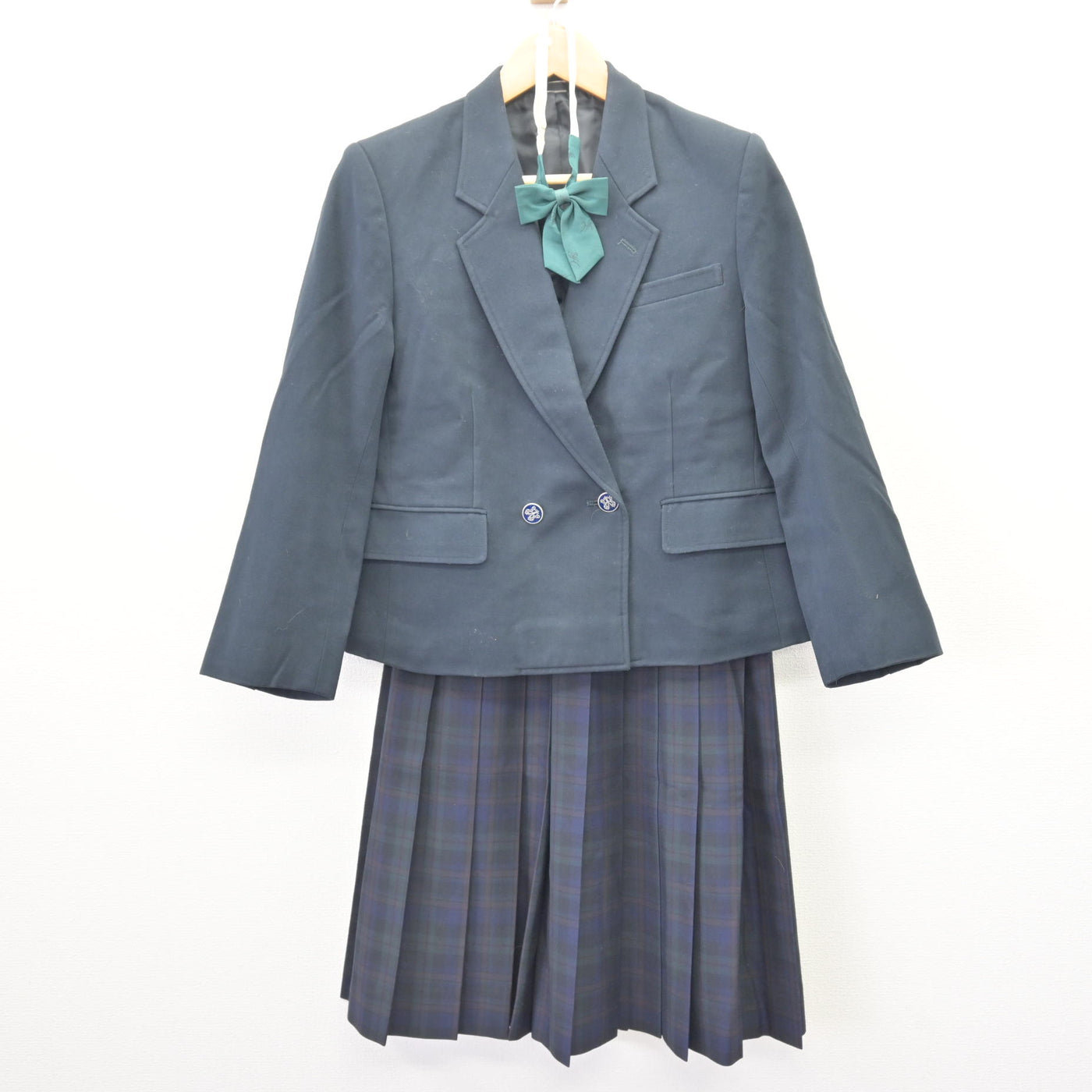 【中古】千葉県 四街道高等学校 女子制服 4点 (ブレザー・スカート・スカート) sf121784