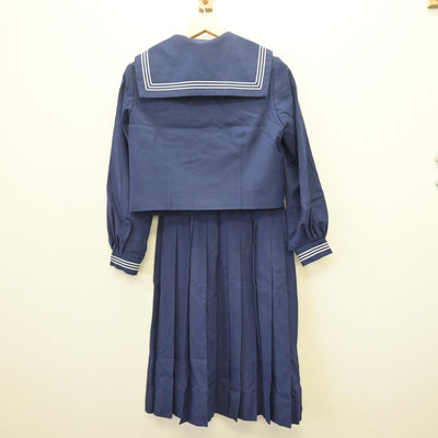 【中古】千葉県 八街中央中学校 女子制服 4点 (セーラー服・ベスト・スカート) sf121785
