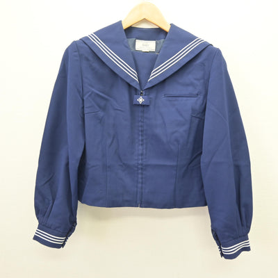 【中古】千葉県 八街中央中学校 女子制服 2点 (セーラー服・スカート) sf121786