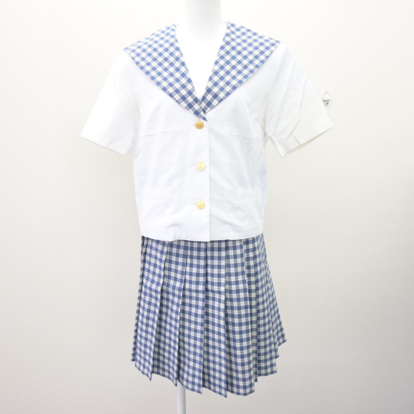 【中古】宮城県 聖和学園高等学校 女子制服 2点 (セーラー服・スカート) sf121801