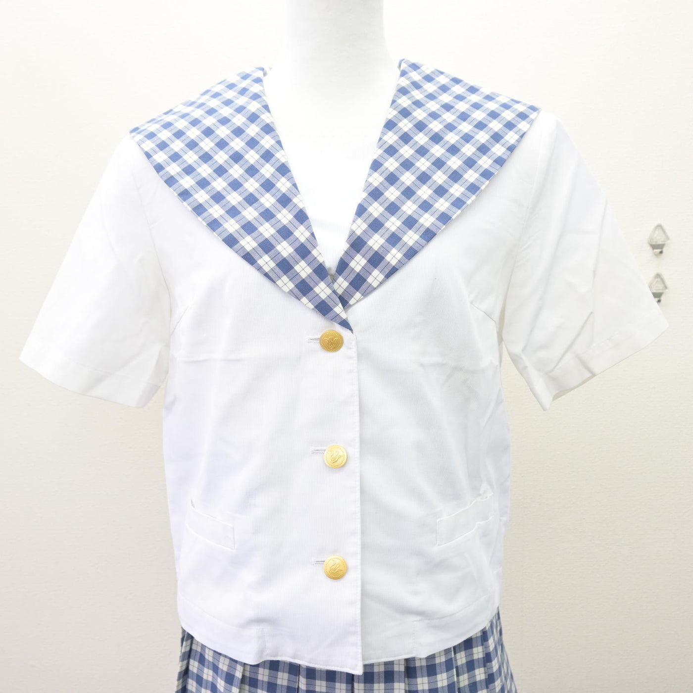 【中古】宮城県 聖和学園高等学校 女子制服 2点 (セーラー服・スカート) sf121801