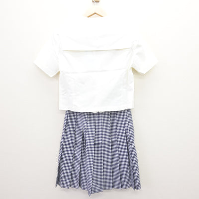 【中古】東京都 晴海総合高等学校 女子制服 2点 (セーラー服・スカート) sf121803