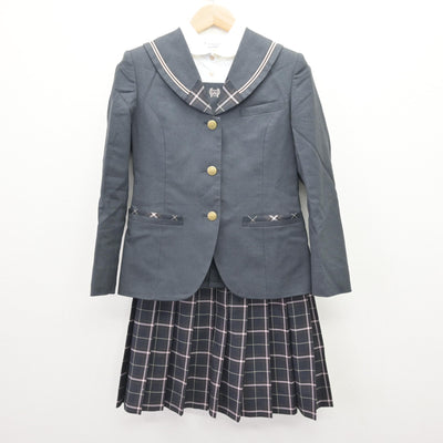 【中古】福井県 仁愛女子高等学校/旧制服 女子制服 3点 (ブレザー・シャツ・スカート) sf121817