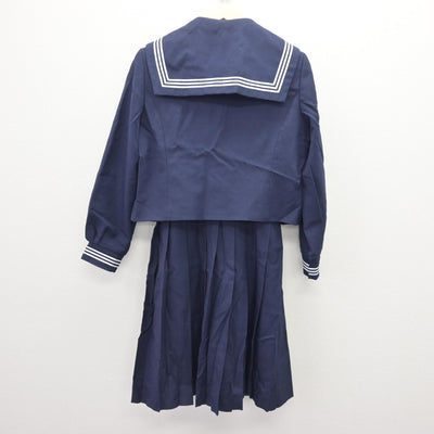 【中古】茨城県 勝田第二中学校 女子制服 3点 (セーラー服・ジャンパースカート) sf121820