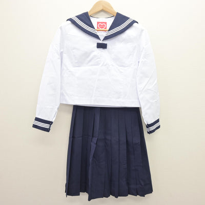 【中古】茨城県 勝田第二中学校 女子制服 2点 (セーラー服・スカート) sf121821