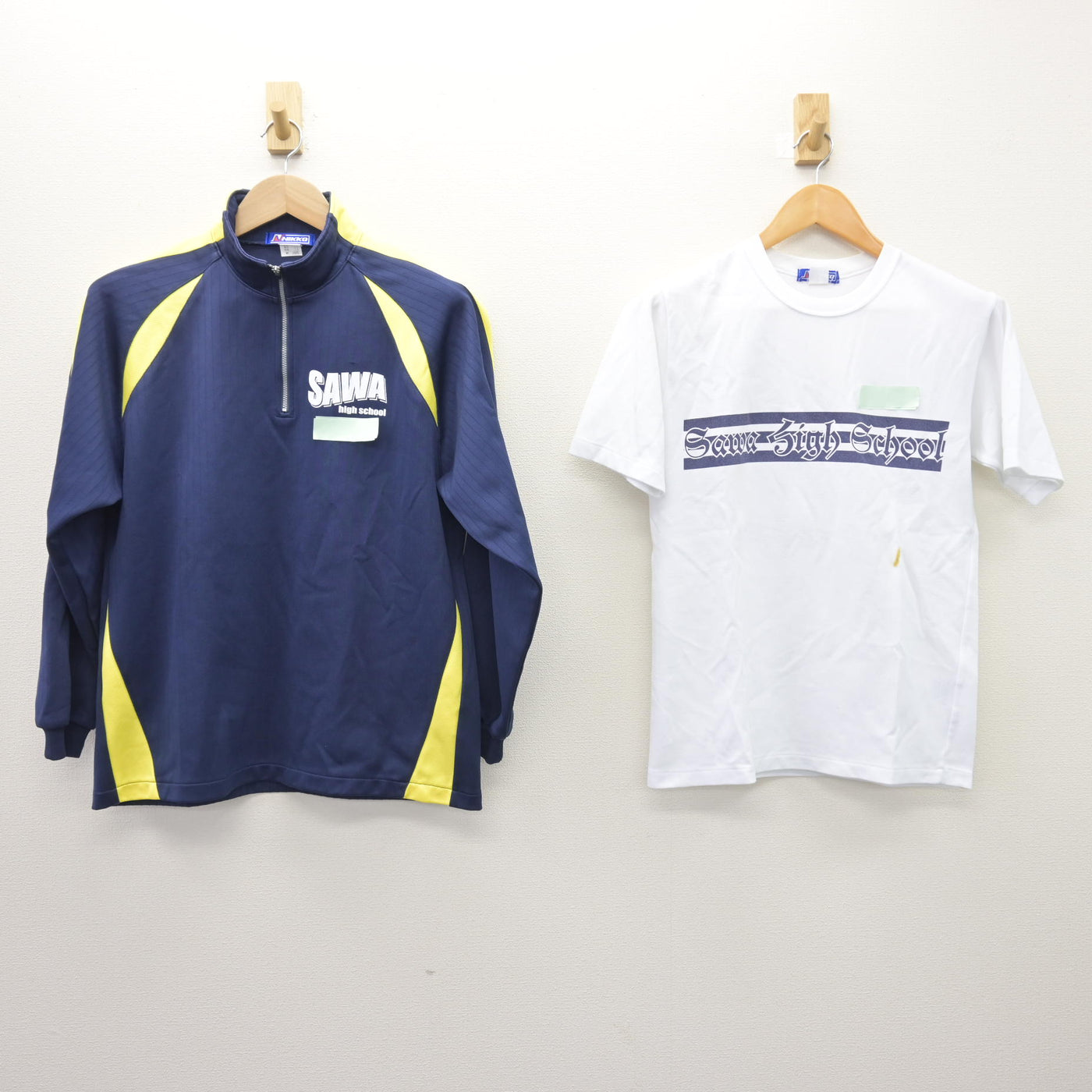 【中古】茨城県 佐和高等学校 女子制服 2点 (ジャージ 上・体操服 上) sf121834