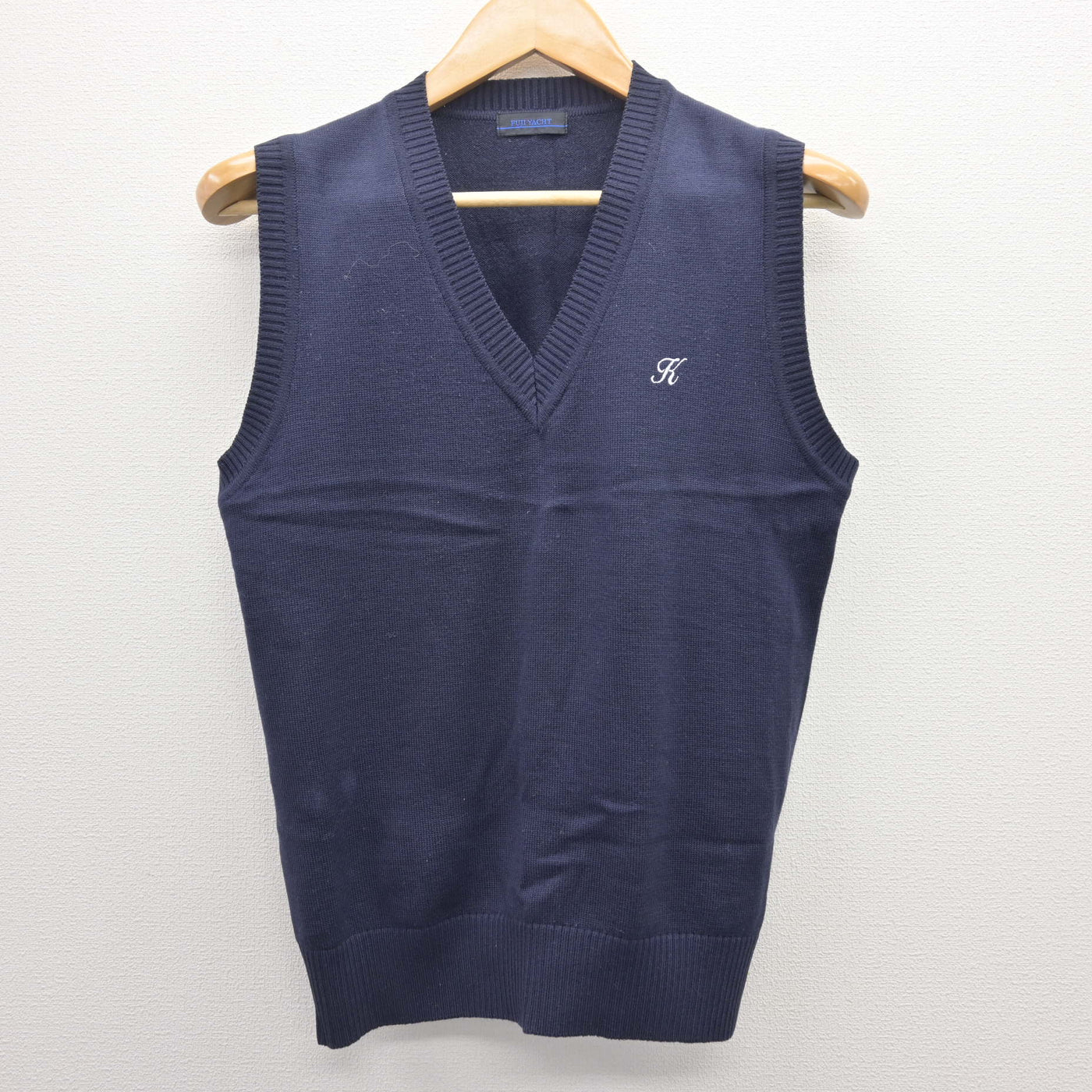 【中古】東京都 駒澤大学高等学校 女子制服 2点 (ニット・ニットベスト) sf121847